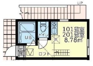 ユナイト追浜ブルターニュの物件間取画像